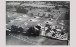 Aerial view of egg farm